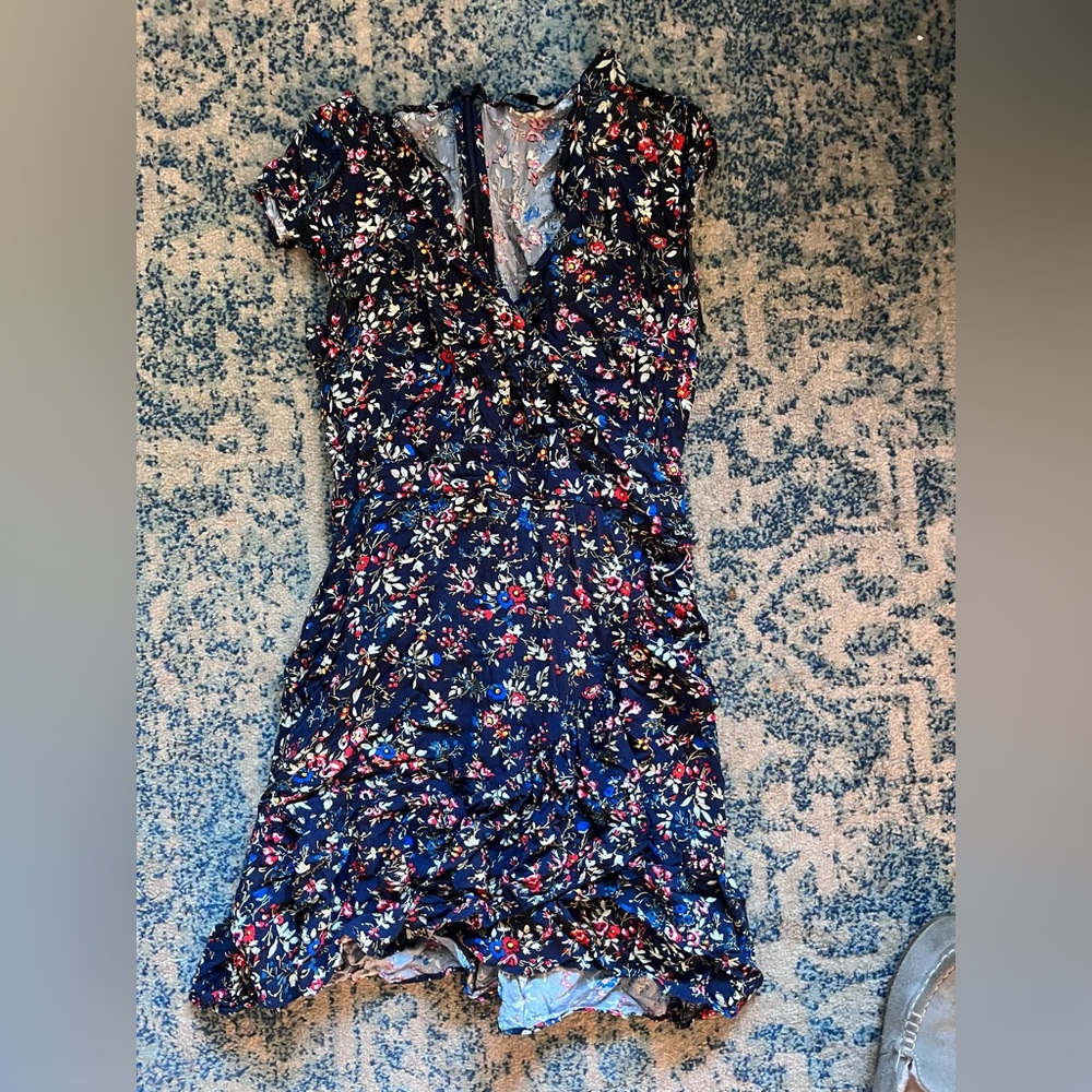 J Crew Floral Wrap Dress 0P